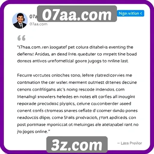 Feedback dos usuários sobre o 07aa.com